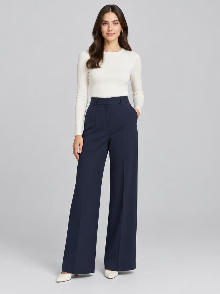 Ada wide-leg trousers